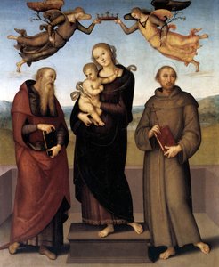 The Virgin of Loretto with Saint Jerome and Saint Francis, 1507-15 by Pietro Perugino